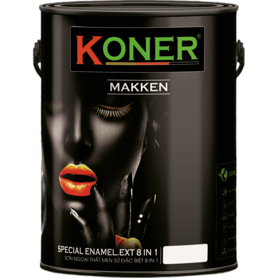 Sơn ngoại thất men sứ đặc biệt 8 in 1 KOR-305