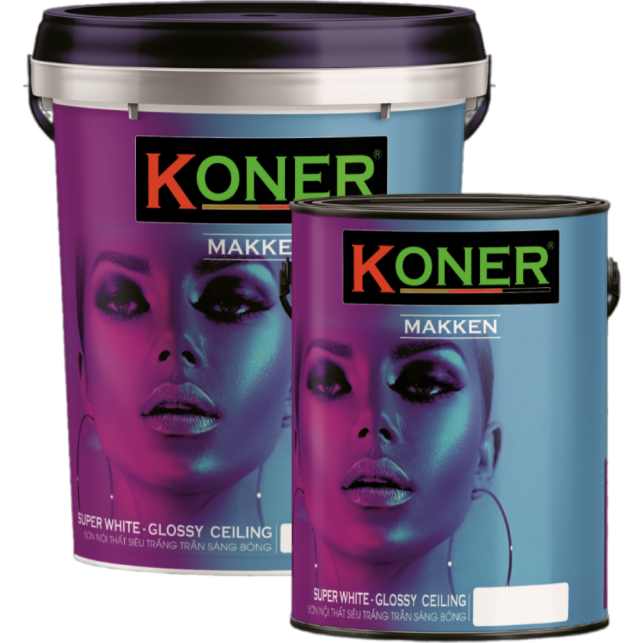 Sơn nội thất siêu trắng trần sáng bóng KOR-304 