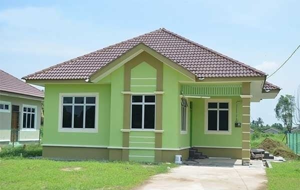 Chồng mệnh kim, vợ mệnh hỏa sơn nhà màu xanh lá cây