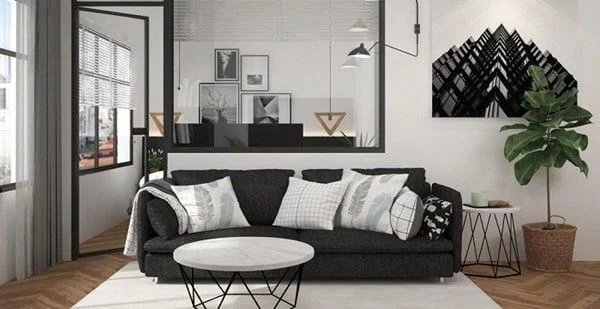 Gam màu đen thể hiện sự tinh tế và sang trọng cho nội thất gia đình